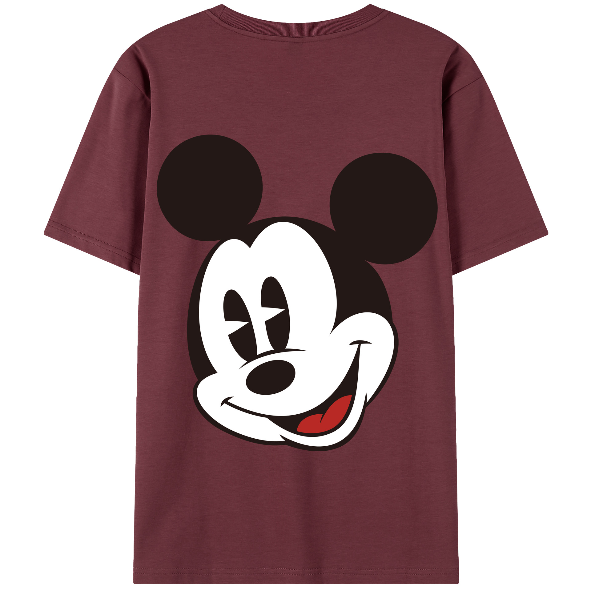 （画像用） ミッキーマウス Mickey Mouse 綿100％半袖Tシャツ（背面プリント）